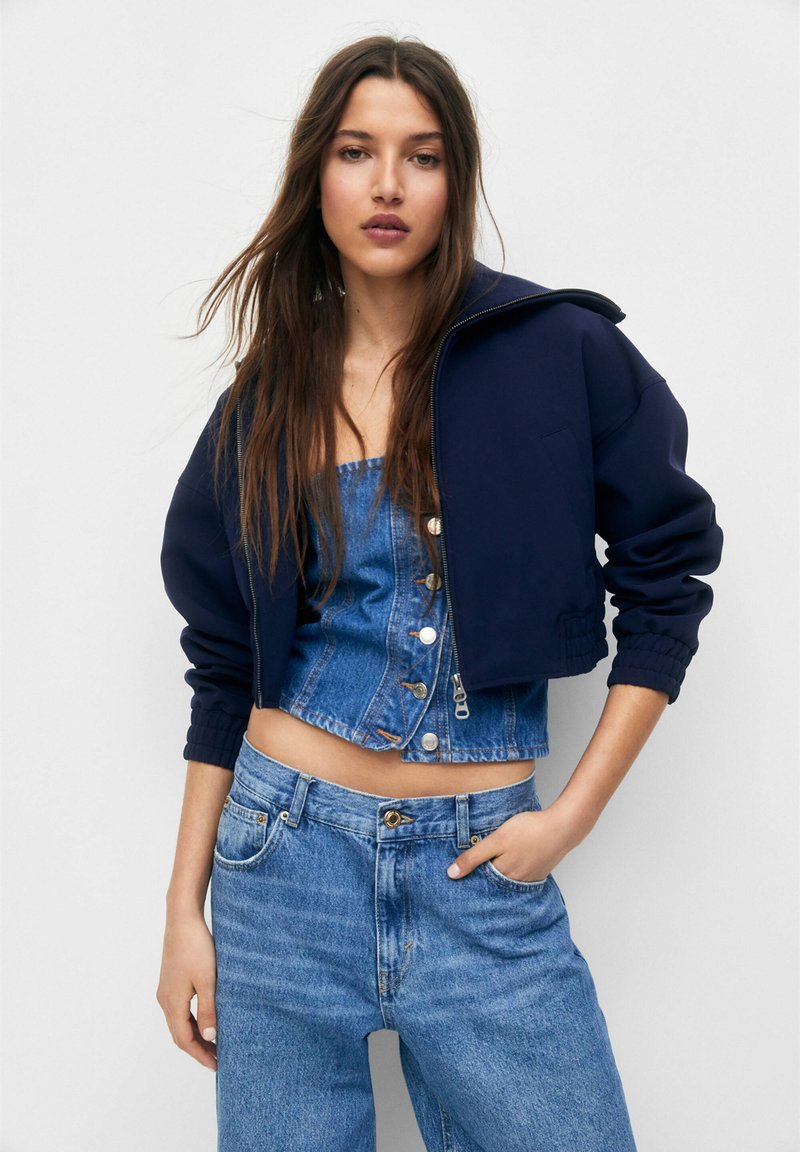 PULL&BEAR LIGHTWEIGHT Leichte Jacke dark blue/dunkelblau Zalando.at