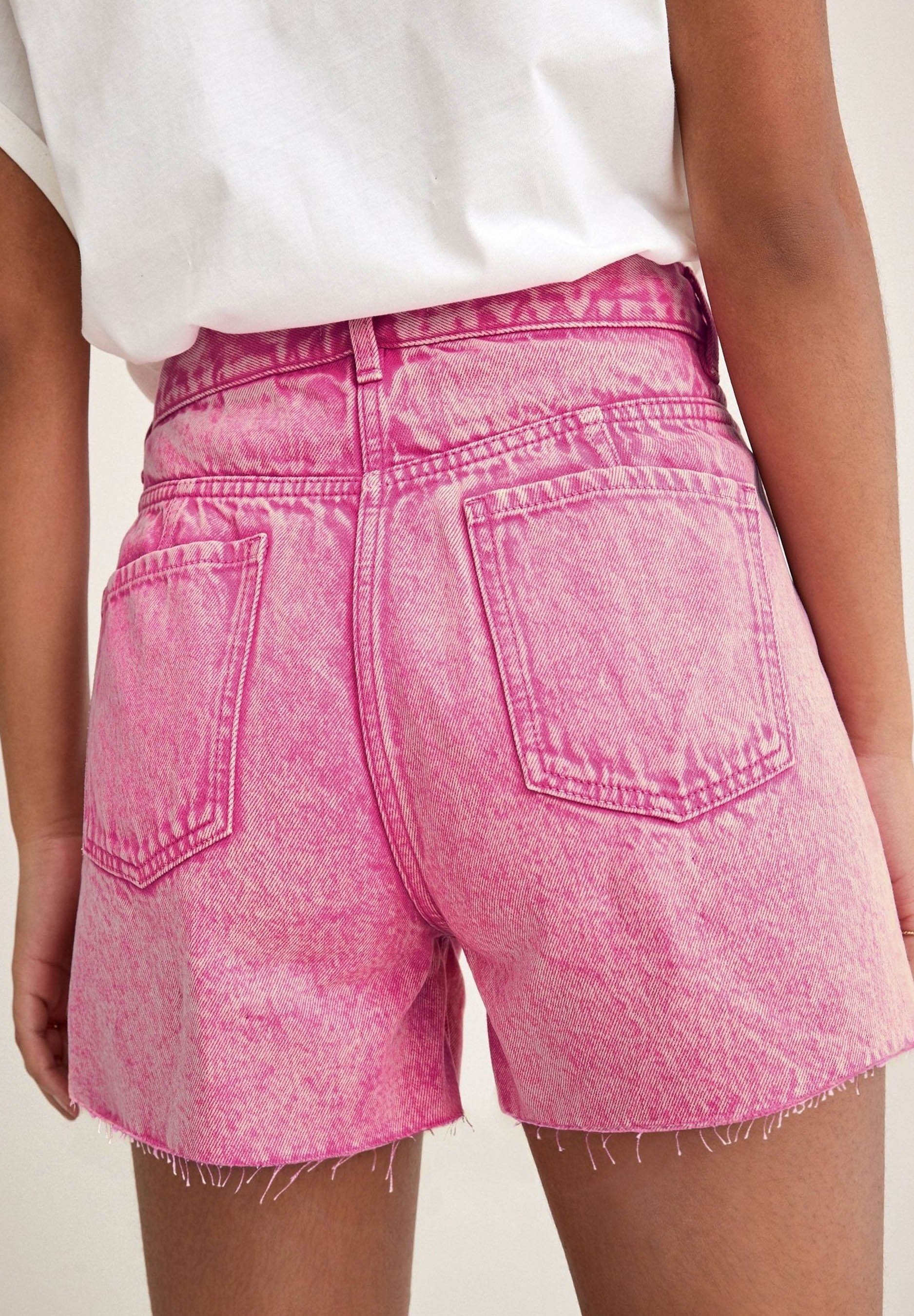 Next Jeans Shorts - bright pink acid 