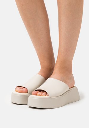 COURTNEY - Heeled mules - off-white