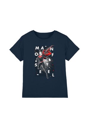 Warner Brothers, SUPERMAN MAN OF STEEL POSTER UNISEX - Print T-shirt - dark blue