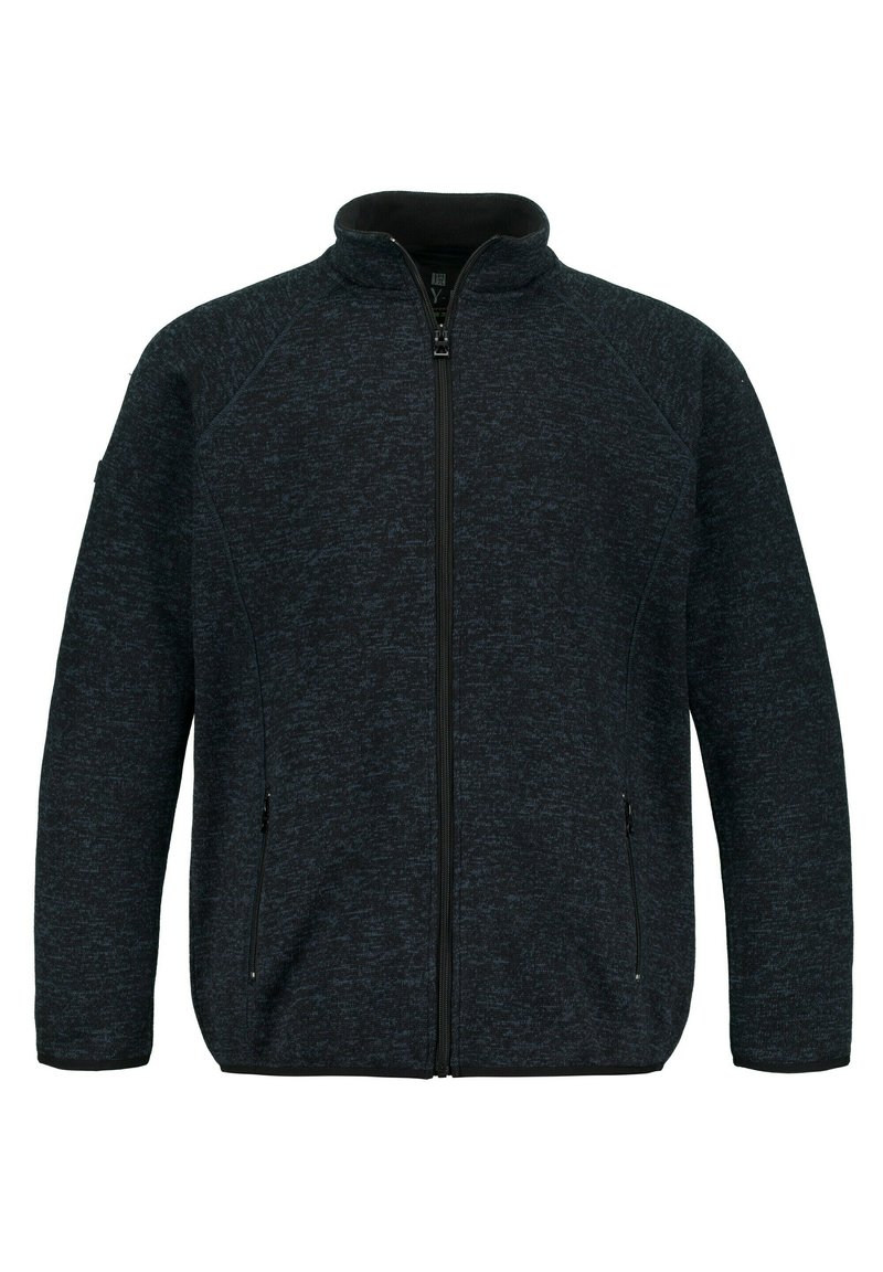 JP1880 Regular Fit fleece vest stand-up collar Lagunen Grün