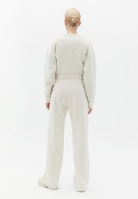 OXXO HIGH RISE STRAIGHT FIT  - Träningsbyxor - silver birch