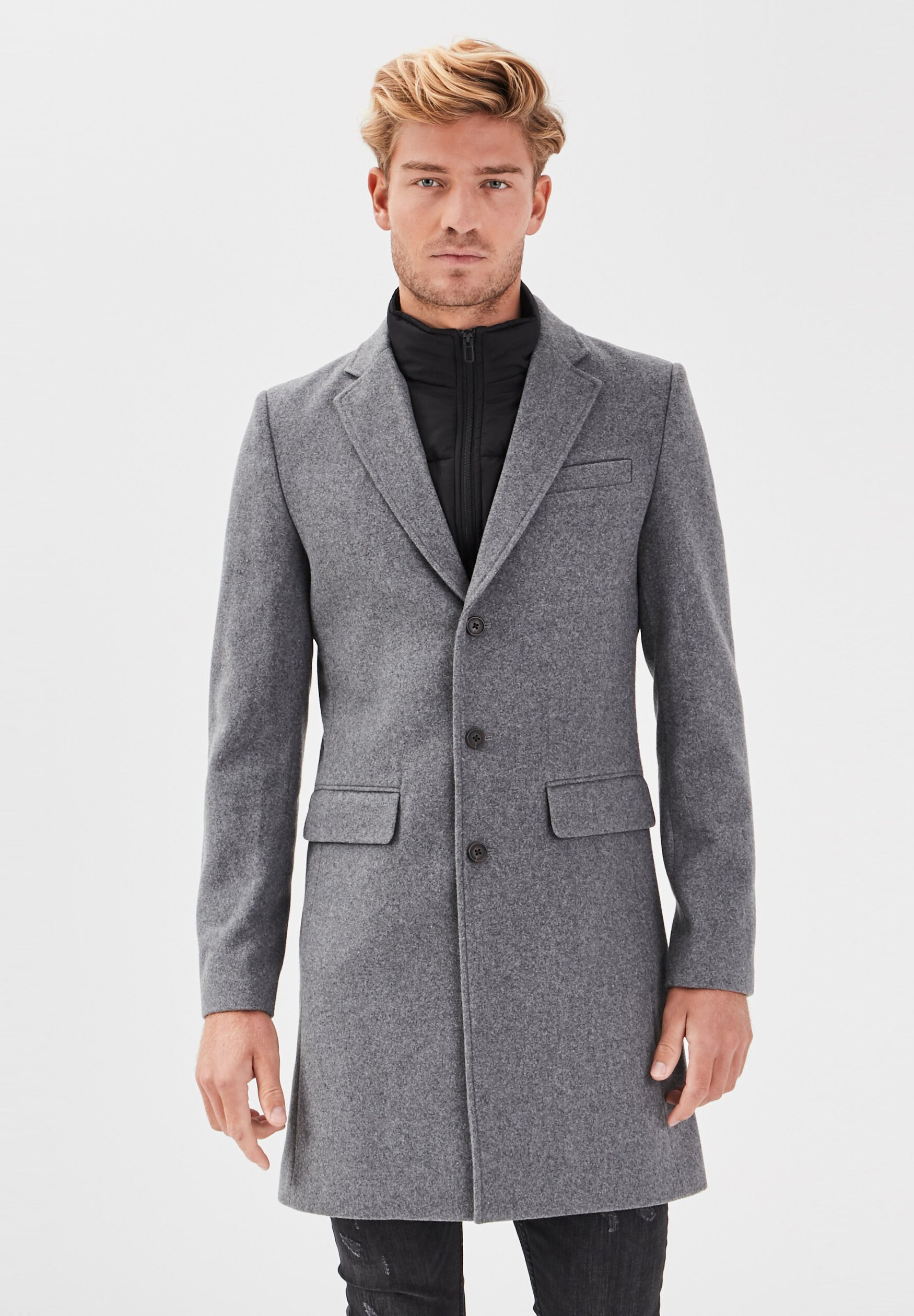 BONOBO Jeans Manteau classique gris foncé ZALANDO.FR BONOBO Jeans Manteau classique gris ZALANDO.FR