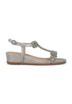 Sandali con zeppa - plateado