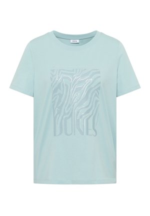 Cecil, T-SHIRT MIT RUNDHALS UND FOLIENPRINT - T-shirt print - crystal mint