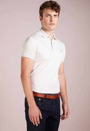 SLIM FIT SOFT-TOUCH POLO SHIRT - Polotričko - american heather