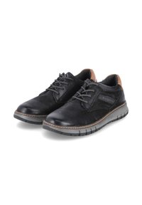 Bugatti 311188011000 – Scarpe Stringate Uomo In Pelle, Colore Nero, Tacco 2,3 Cm, Suola Sintetica, Taglia 42 EU