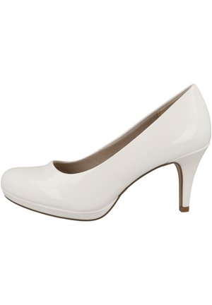 Tamaris High Heel Pumps - white patent
