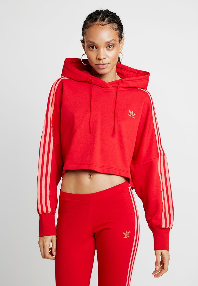 adicolor cropped hoddie sweat