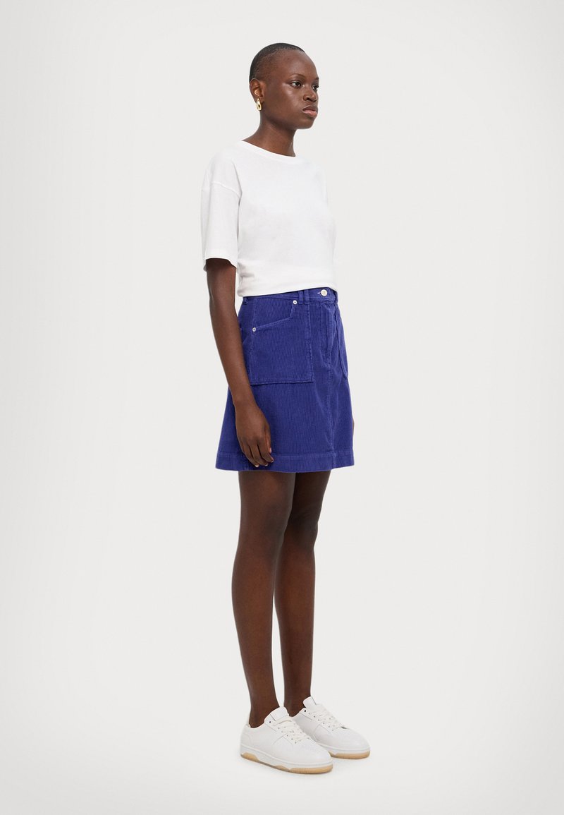 PS Paul Smith WOMENS SKIRT - Minisvārki - blue