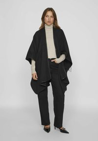 VILA VISAVANNAH PONCHO - Poncho - black