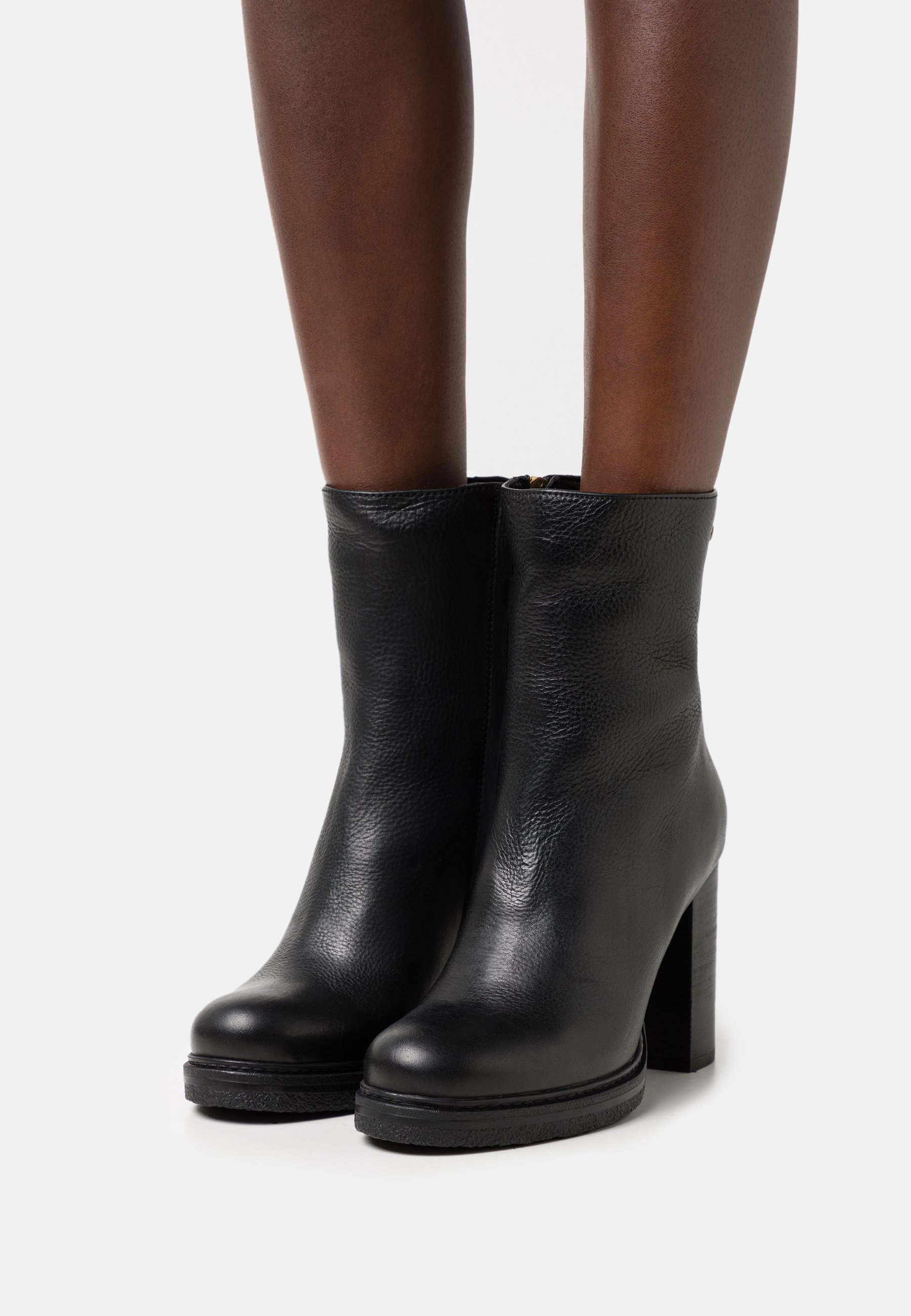 Shabbies Amsterdam Enkellaarsjes met hoge hak - black/Zwart - Zalando.nl