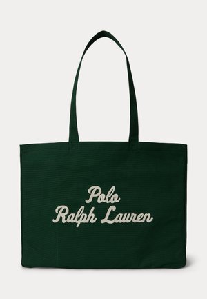 Polo Ralph Lauren EMBROIDERED CANVAS TOTE UNISEX - Shopper - vintage pine