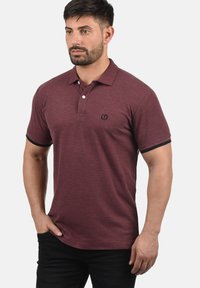 Solid SDBENJAMINPOLO - Pólóing - wine red melange
