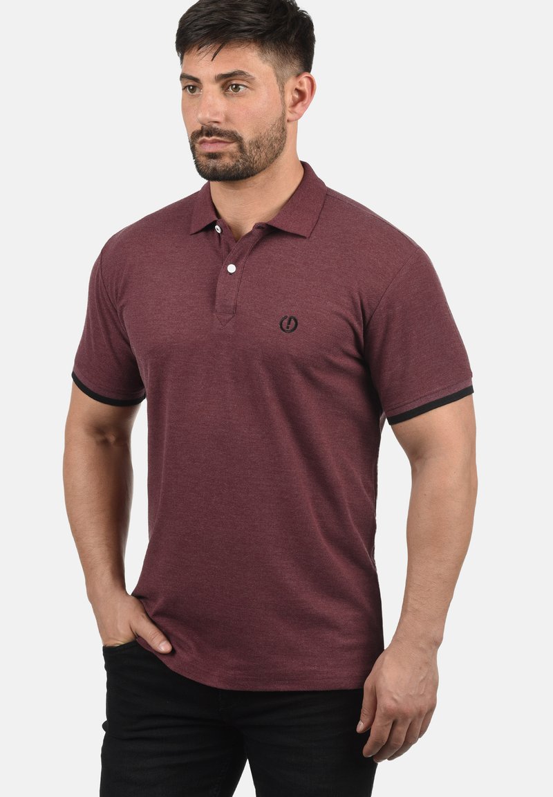 Solid SDBENJAMINPOLO - Pólóing - wine red melange