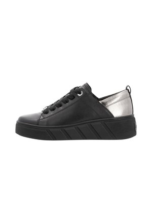 W0502 - Trainers - mattschwarz silber