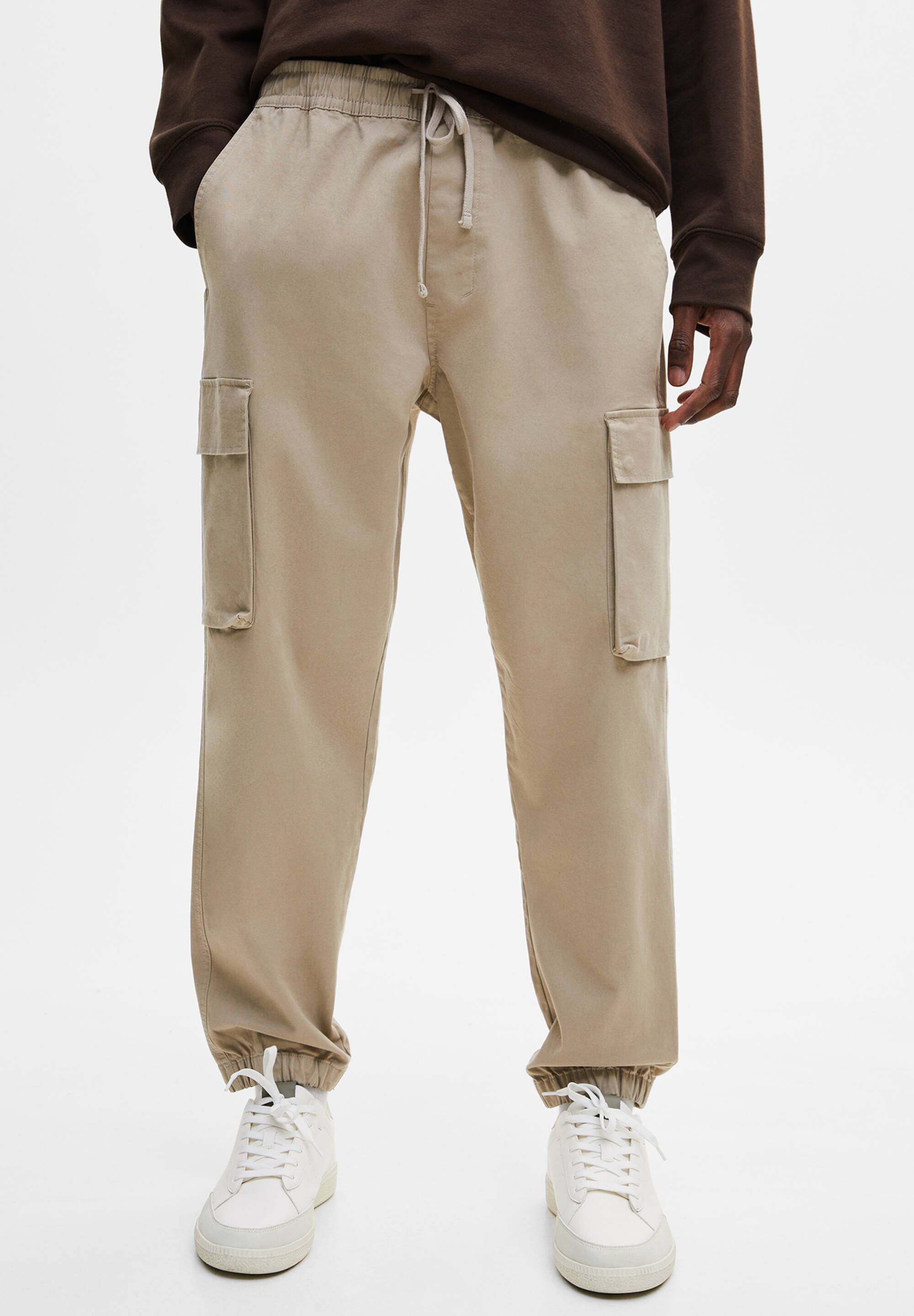 PULL\u0026BEAR Pantaloni cargo - off-white/avorio - Zalando.it