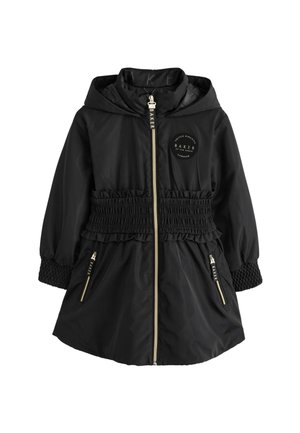 Baker by Ted Baker, REGULAR FIT - SHOWER RESISTANT SHIRRED WAIST BLACK RAINCOAT . - Wintermantel - black