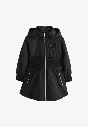 Baker by Ted Baker, REGULAR FIT - SHOWER RESISTANT SHIRRED WAIST BLACK RAINCOAT . - Cappotto invernale - black