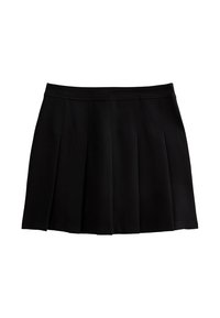 PLEATED MINI - Falda acampanada - black