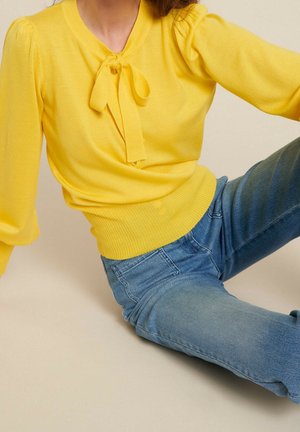 Striktrøje - yellow