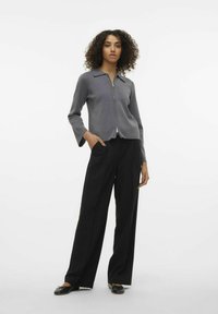Vero Moda VMHANNA  - Kardiganas - dark grey melange