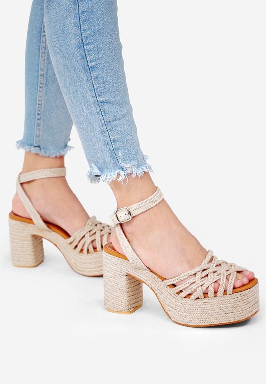 Bosanova Sandalias de tacón - beige - Zalando.es
