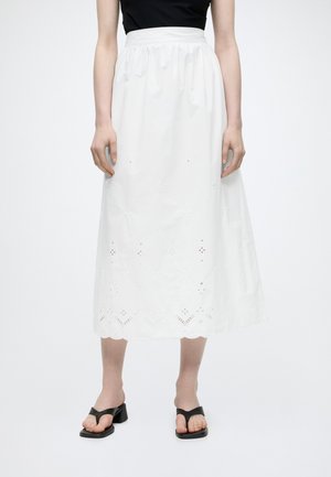 Marc O'Polo DENIM SKIRT - Maxisukňa - silky white