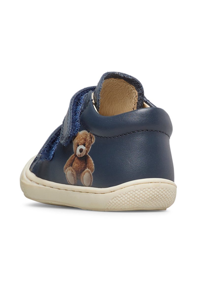 Naturino Cocoon Bear VL – Chausson Souple En Cuir Ourson Pour Bébé Fille, Premiers Pas Confortables Et Sécurisés