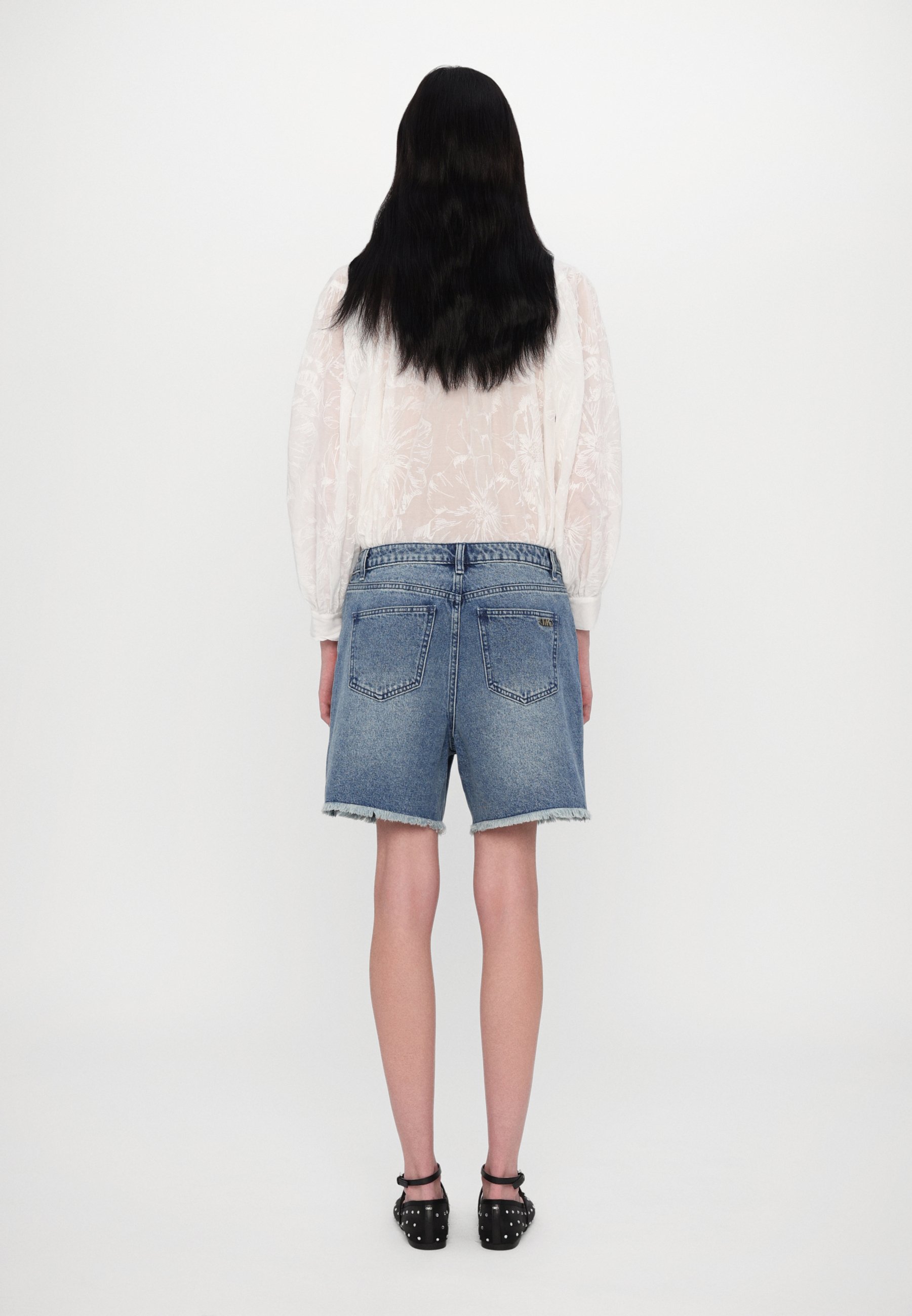 MICHAEL Michael Kors BOYFRIEND SHORT - Denim shorts - union