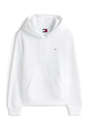 Tommy Jeans, REG FLAG  - Hættetrøje - white