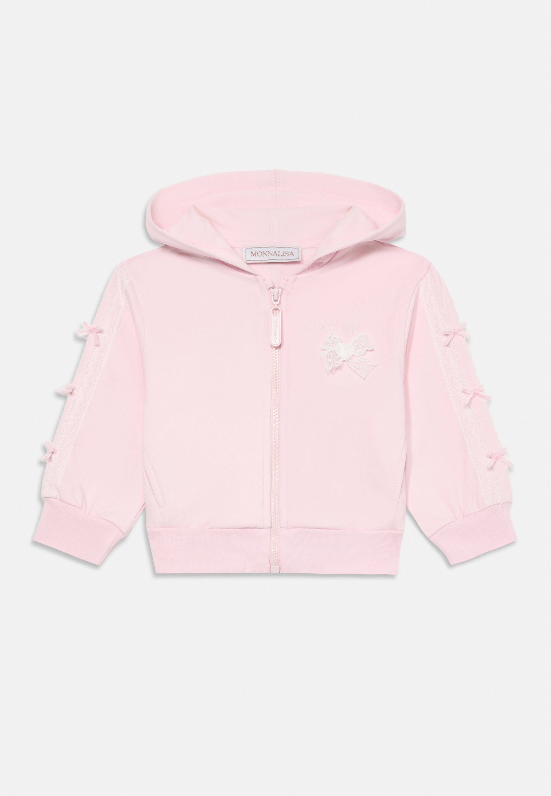 Pull fille Monnalisa avec broderie Crème