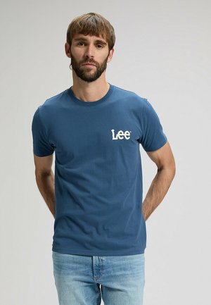 SHORT SLEEVE MEDIUM WOBBLY TEE REGULAR FIT - T-shirt con stampa - academy blue