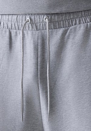 Graue Jogginghose mit Kordelzugverschluss, geripptem Bund und strukturiertem Stoff mit weichem Finish.