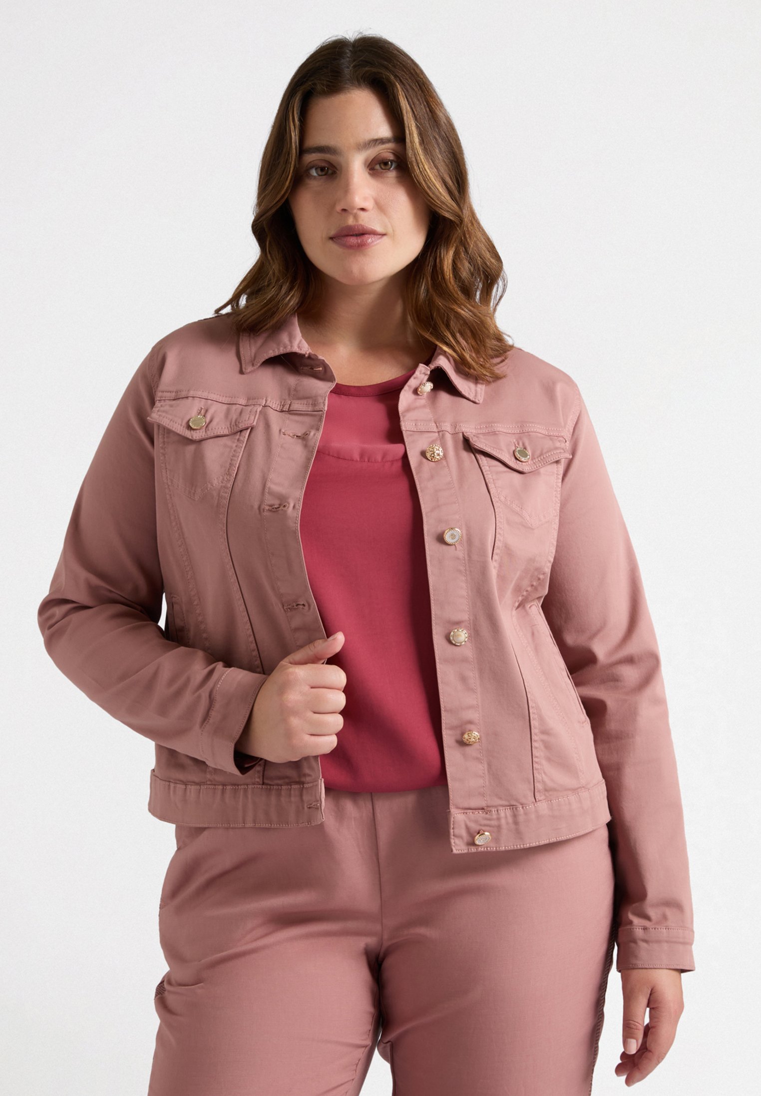 Fiorella Rubino Chaqueta fina rosa cipria/nude