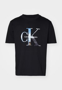 PHOTO MONOGRAM TEE UNISEX - Marškinėliai su spaudiniu - black