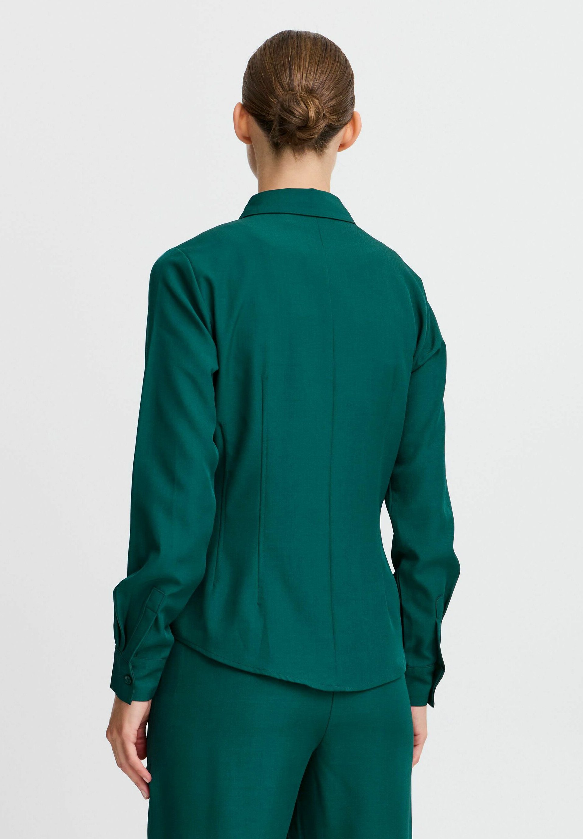 b.young BYMMMIDDE - Button-down blouse - sea moss melange