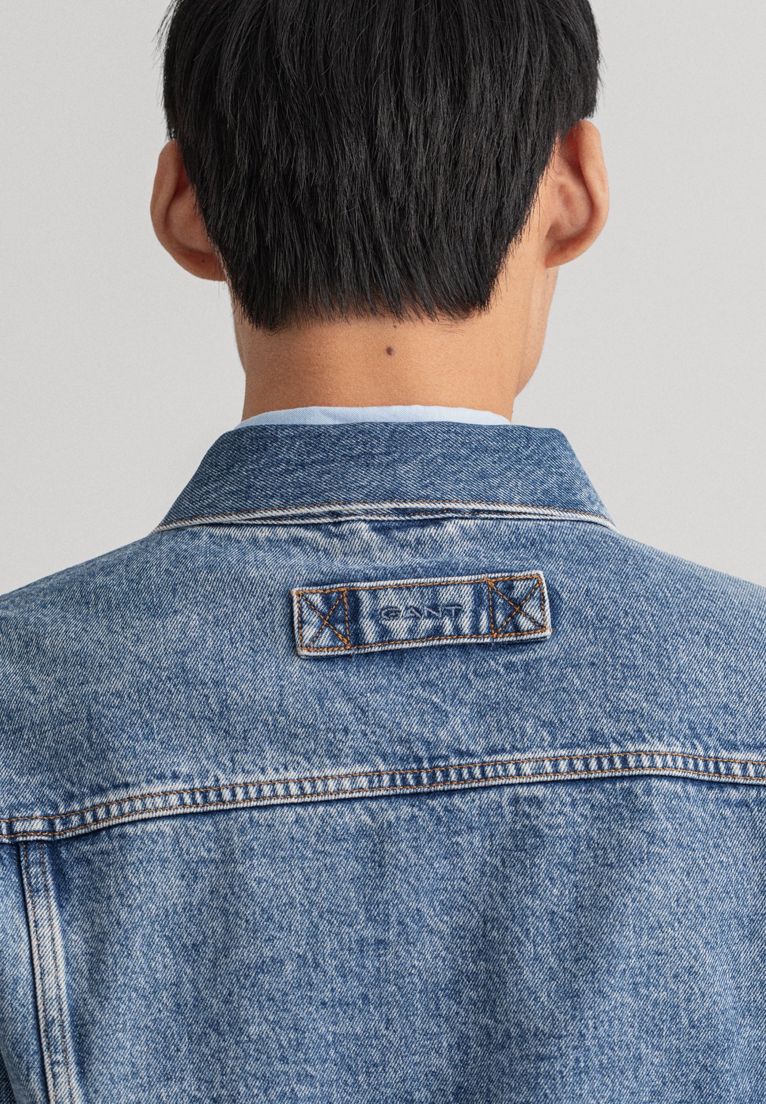 GANT Denim jacket - light blue broken 