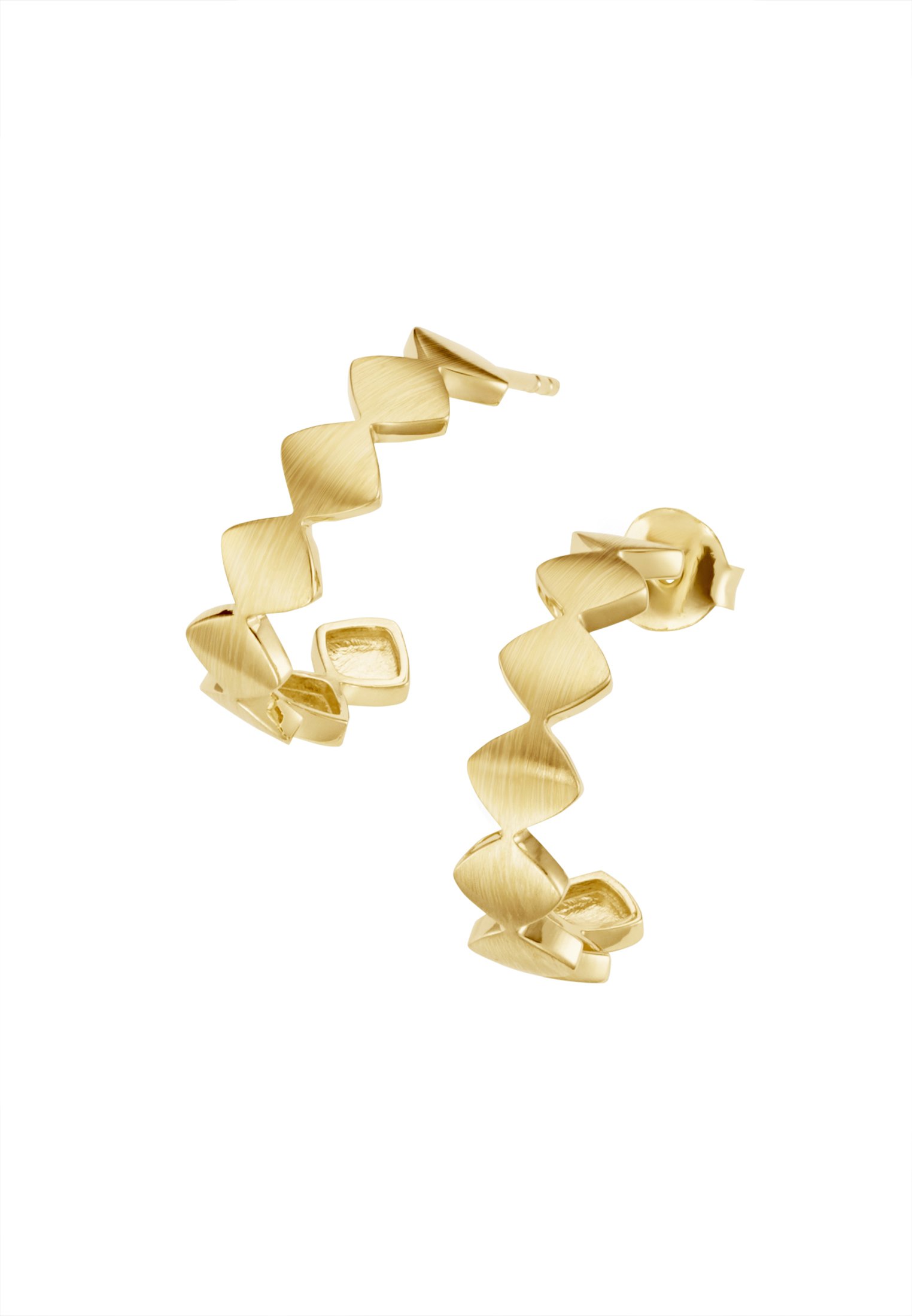 Elli Orecchini Quadrati In Argento 925 – Minimal Geometrici – Opachi – Regalo In Confezione Velluto - 2