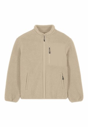 BE KIND EMBROIDERY UNISEX SHERPA - Fleecejacke - desert sand