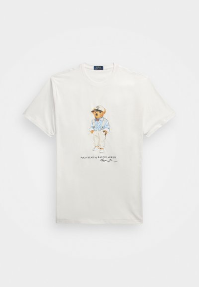 Polo Ralph Lauren Big & Tall POLO BEAR JERSEY T-SHIRT - T-shirts med print - deckwash white