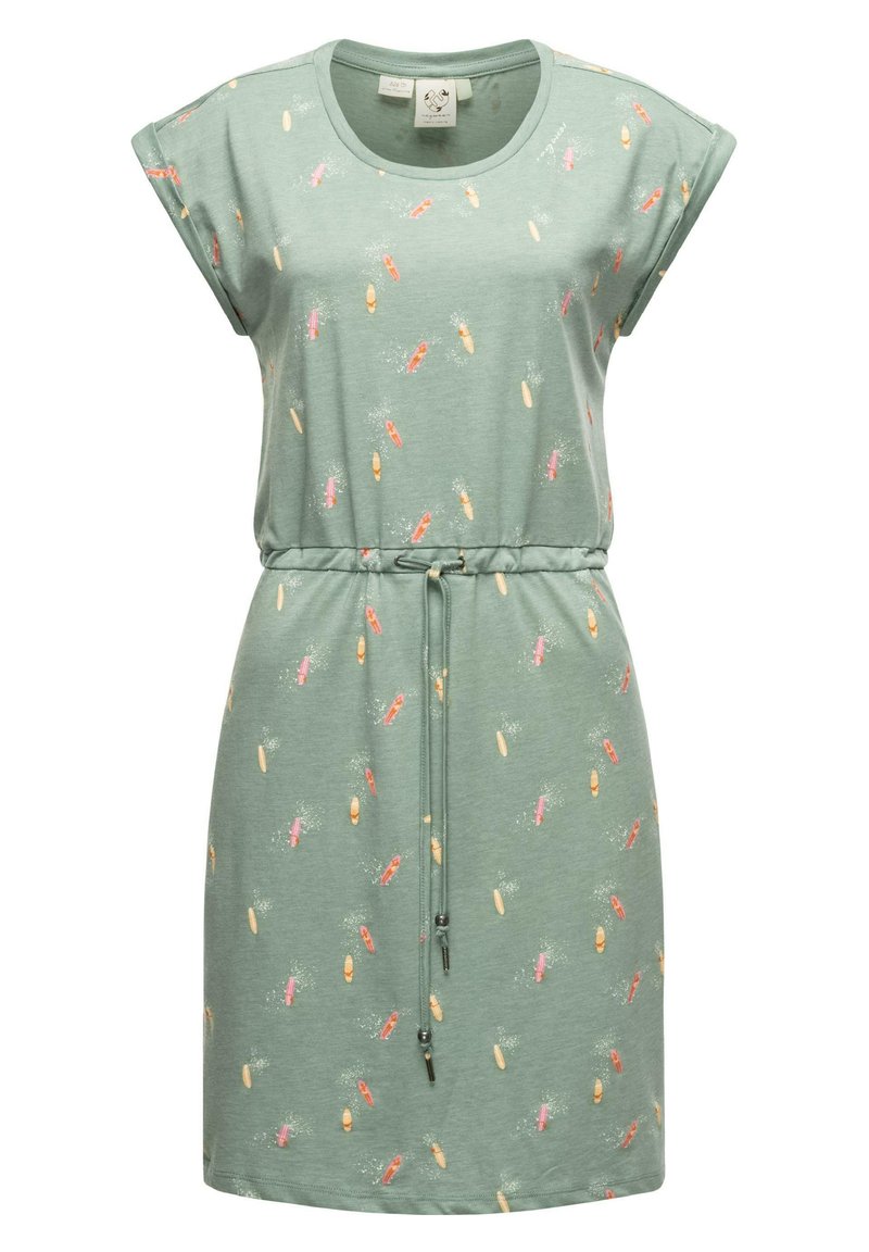 Ragwear MALLORY PRINT - Rochie din jerseu - aqua