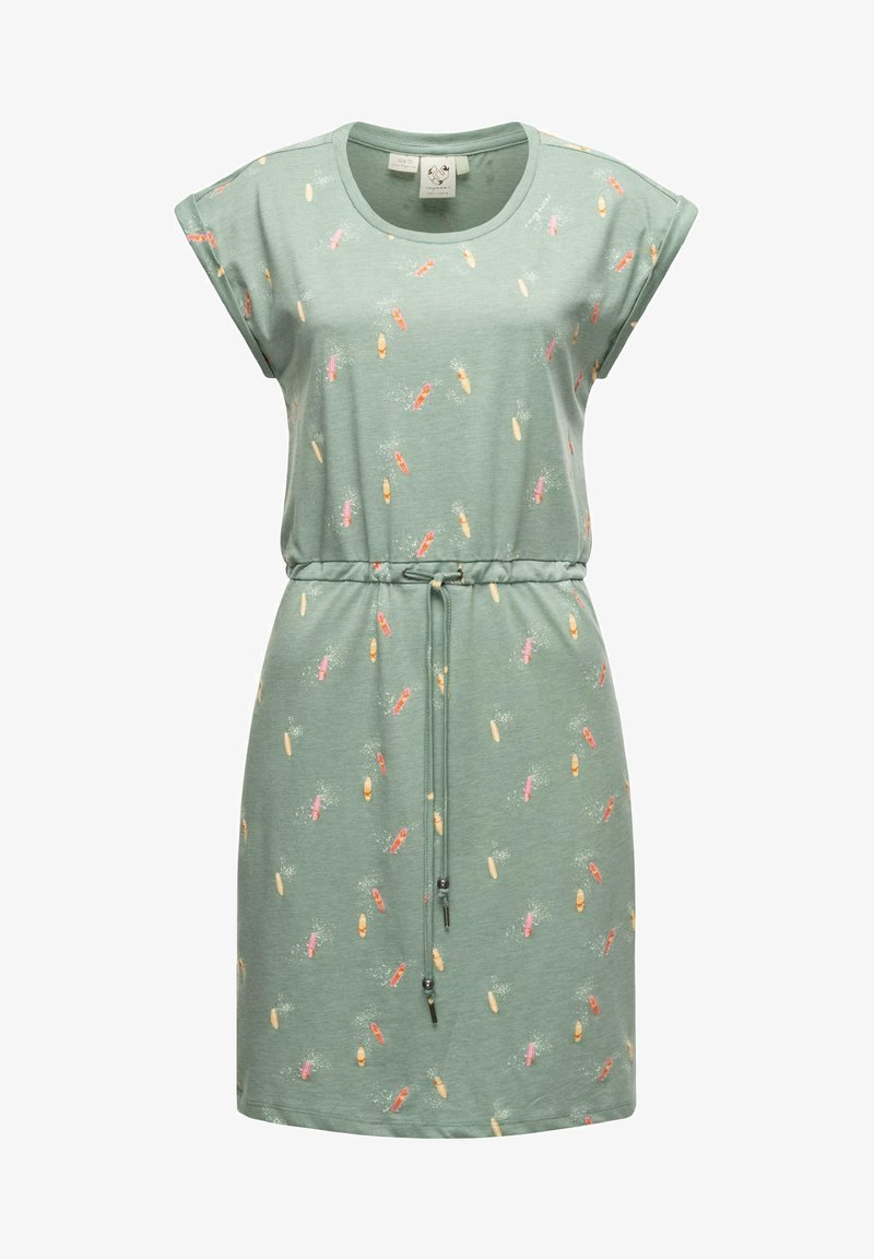Ragwear MALLORY PRINT - Rochie din jerseu - aqua