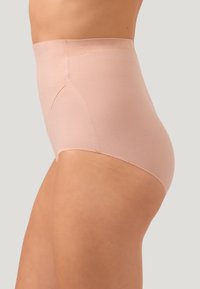 Mutande nude a vita alta, in tessuto a maglia senza cuciture, con una texture liscia, che offrono una copertura totale e una vestibilità comoda. Senza cuciture visibili.