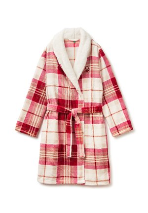 PRINTED WITH COLLAR AND CUFFS - Bademantel - cream