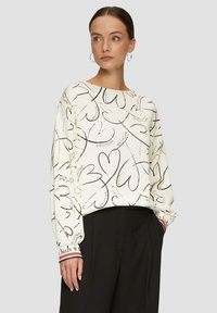 s.Oliver BLACK LABEL LOOSE-FIT - Sweatshirt - ecru