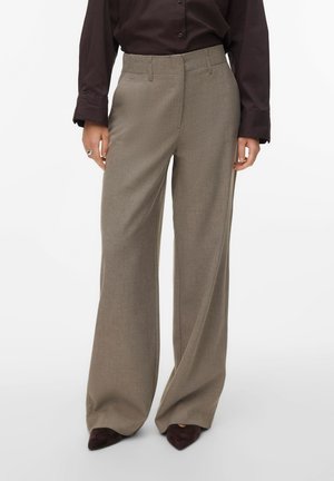 VMBESTIE WIDE NOOS - Bukser - moon rock detail melange