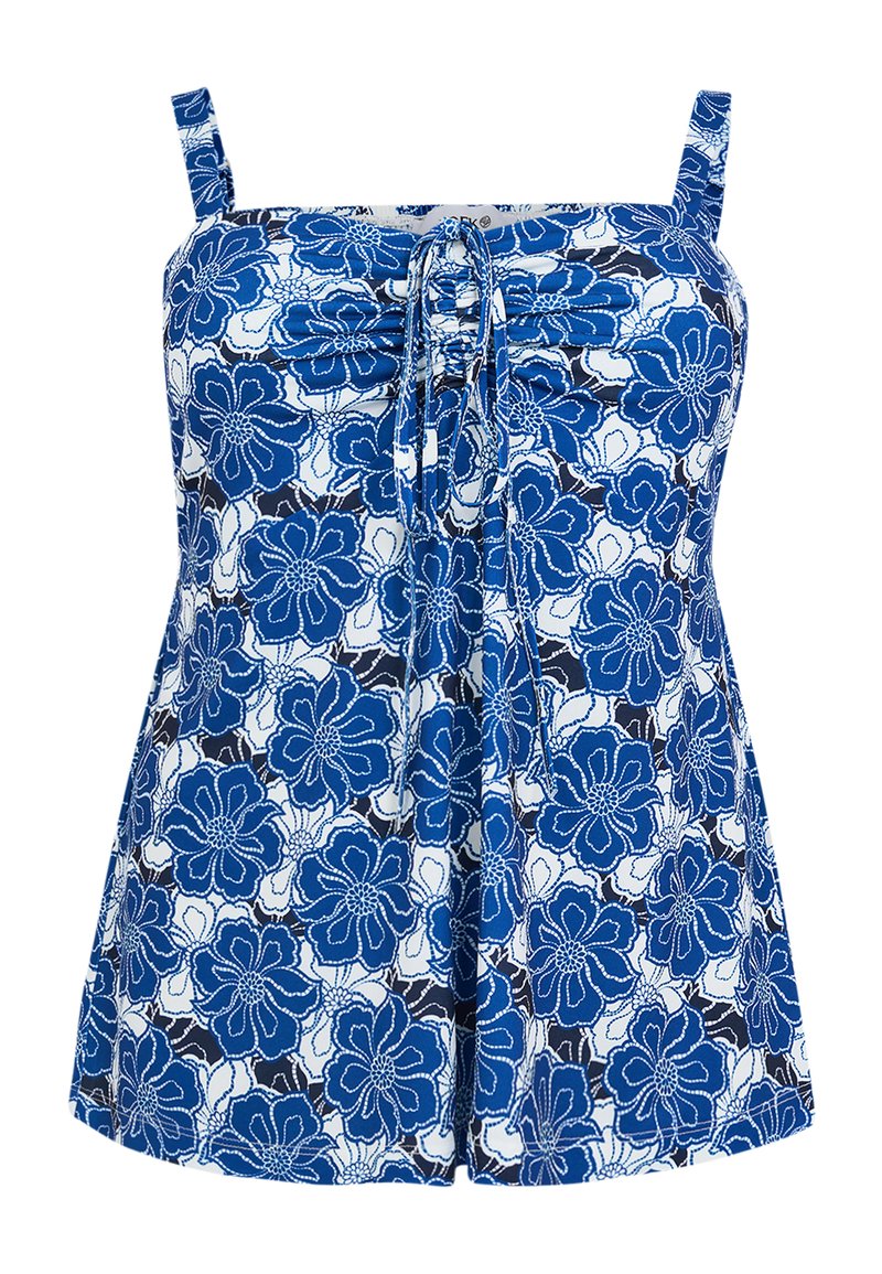 YOEK YOEK DAMEN TOP ÄRMELLOS - Blouse - blue/blauw - Zalando.nl