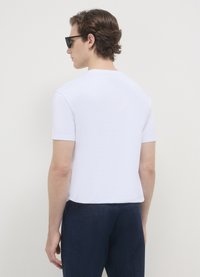 Calliope GIROCOLLO TINTA UNITA - T-shirt basic - bianco ottico