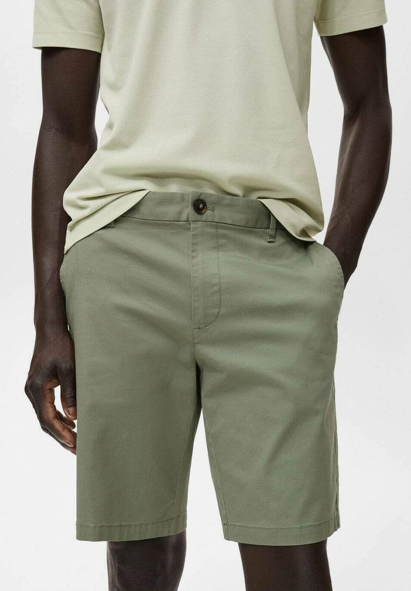 Mango - STRAIGHT BERMUDA  - Šortky - mint green, Zväčšiť